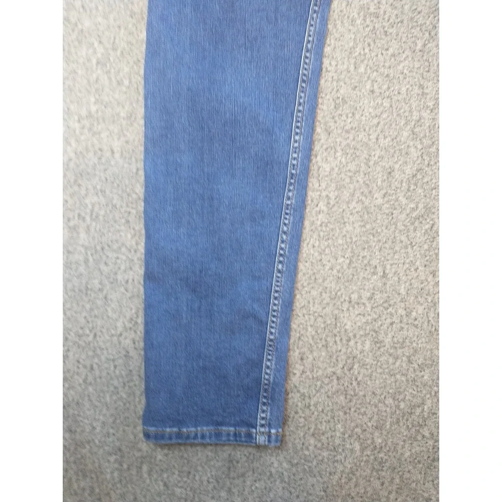 Levis Performance 511 Slim Fit Distressed Medium Wash Blue Jeans Mens 34x33